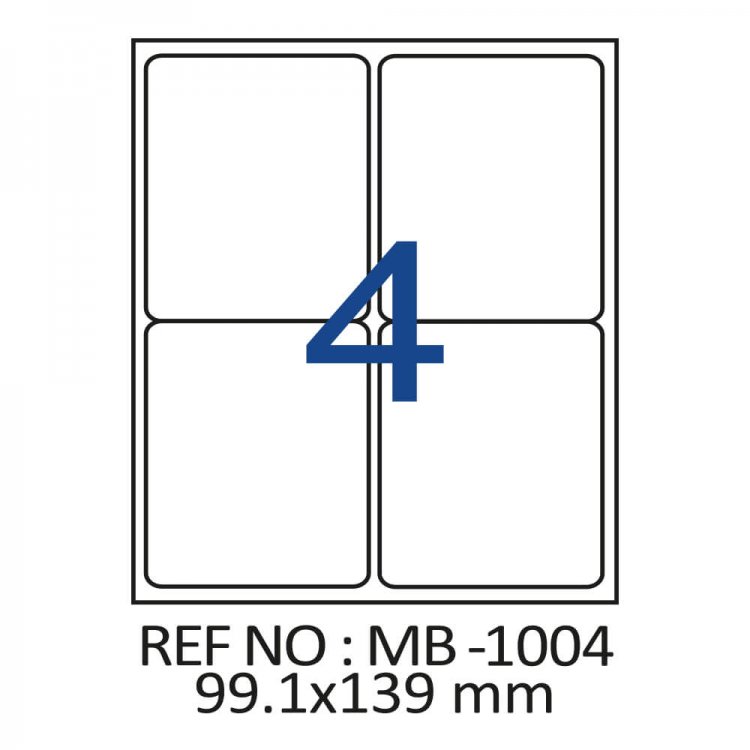 99.1 X 139 Lazer Etiket MB-1004