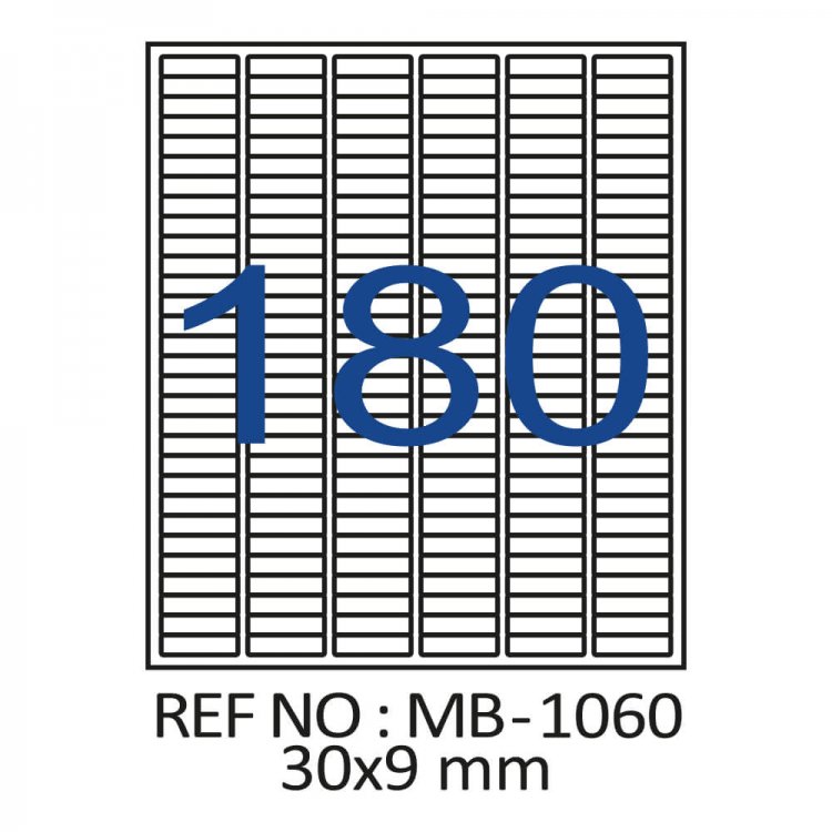 30 X 9 Lazer Etiket MB-1060